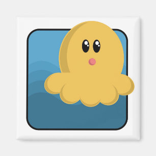 Cartoon Octopus Magnet