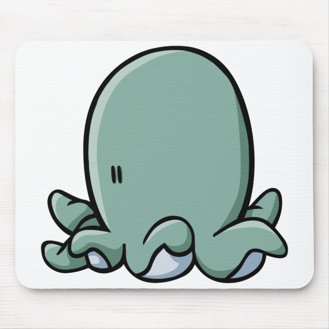 Cartoon Octopus Mouse Pad (Front)