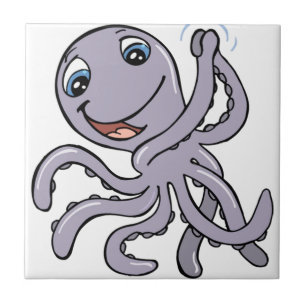 Cartoon Octopus Tile