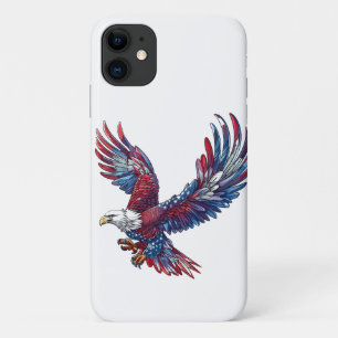 Cartoon of an eagle, 4th of July concept Case-Mate iPhone Case