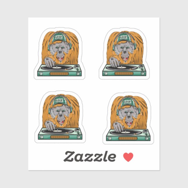 Cartoon Orangutan dj (Sheet)