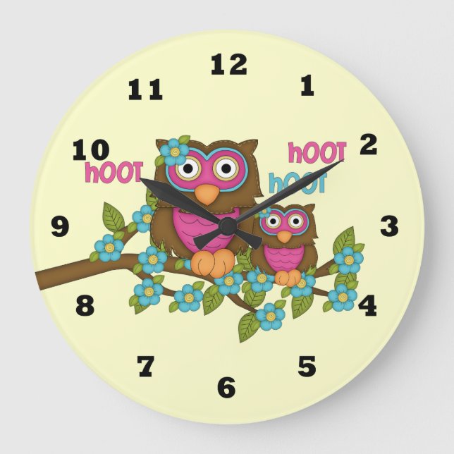 Cartoon Owl Clock (Front)
