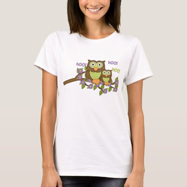 Cartoon Owl Womens t-shirt (Front)