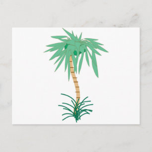 Cartoon Palm Tree Postcard