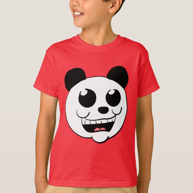 Cartoon Panda Head T-Shirt (Front)