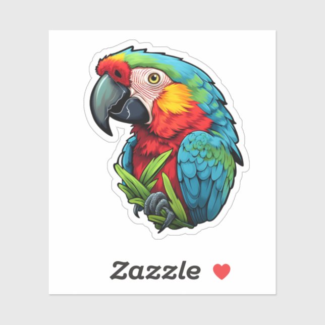 Cartoon parrot illustration (Sheet)