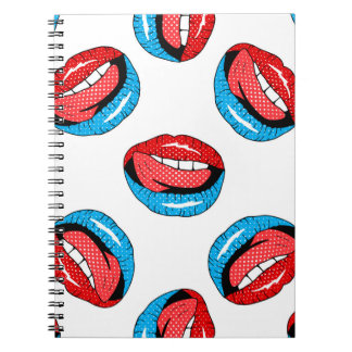 Cartoon Patch Badges: Retro Pop Notebook