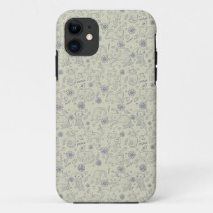 Cartoon pattern with funny cats Case-Mate iPhone case