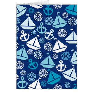 Cartoon Pattern With Sailboats