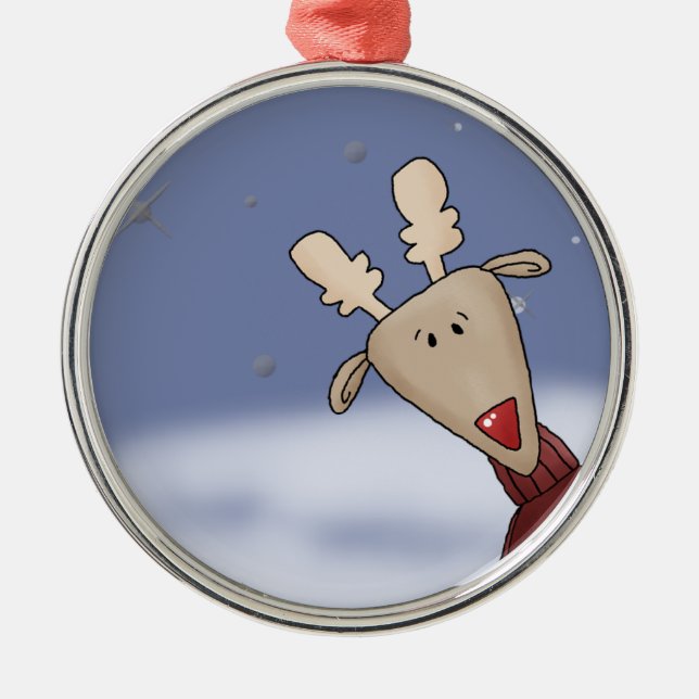 Cartoon Peeking Ornament (Front)