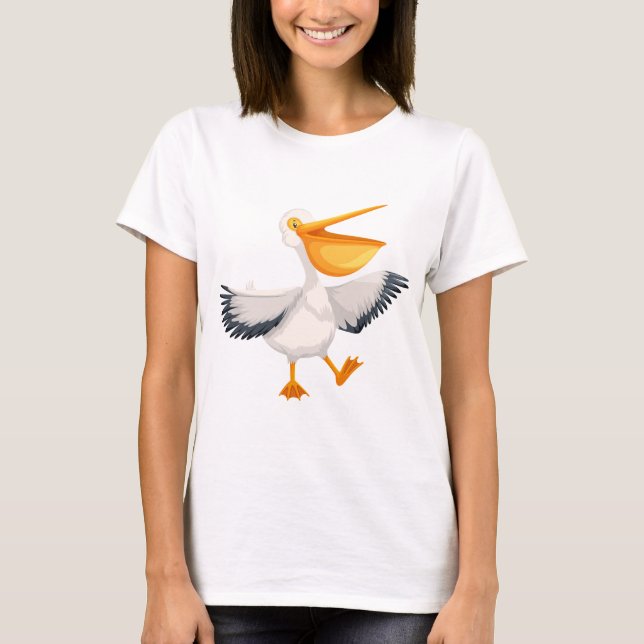 Cartoon Pelican T-Shirt (Front)