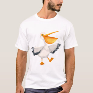 Cartoon Pelican T-Shirt