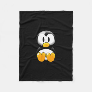 Cartoon Penguin Fleece Blanket