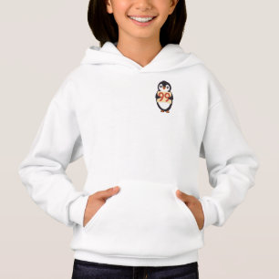 Cartoon Penguin Holding Number 99