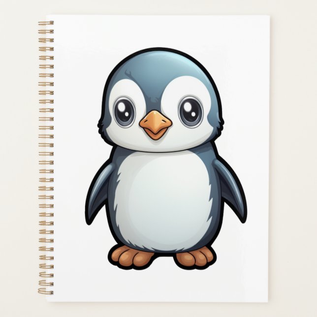 Cartoon penguin illustration planner (Front)
