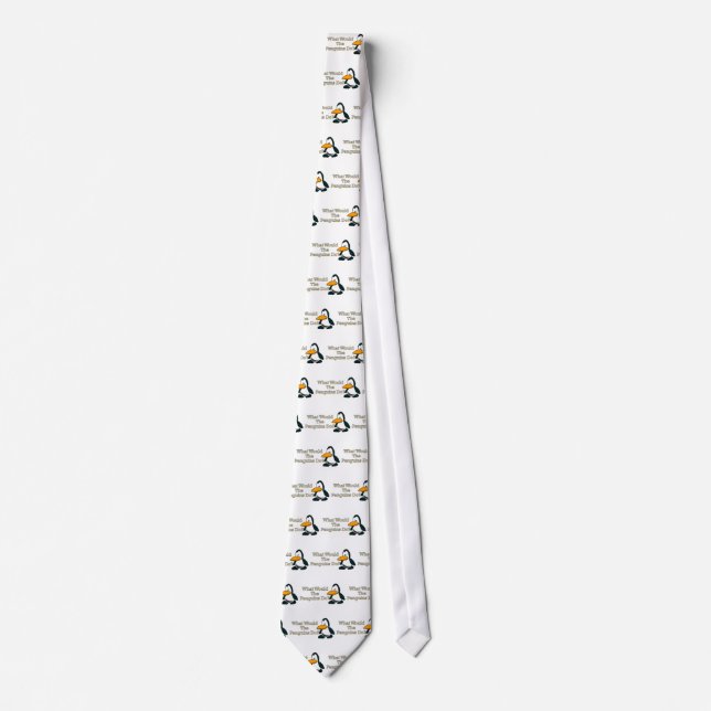 Cartoon Penguin Tie (Front)