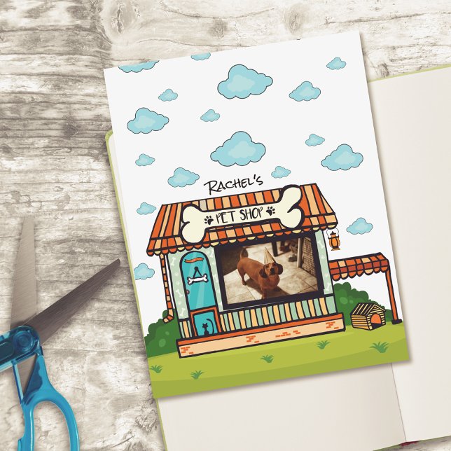 Cartoon Pet Care Personalised Scrapbook Paper (Creator Uploaded)