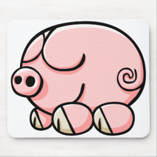 Cartoon Pig Mouse Pad