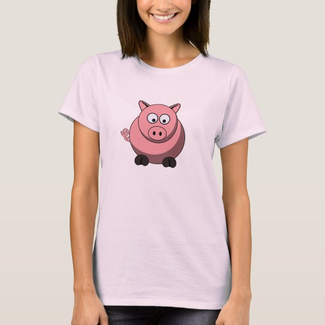 Cartoon Pig T-Shirt (Front)