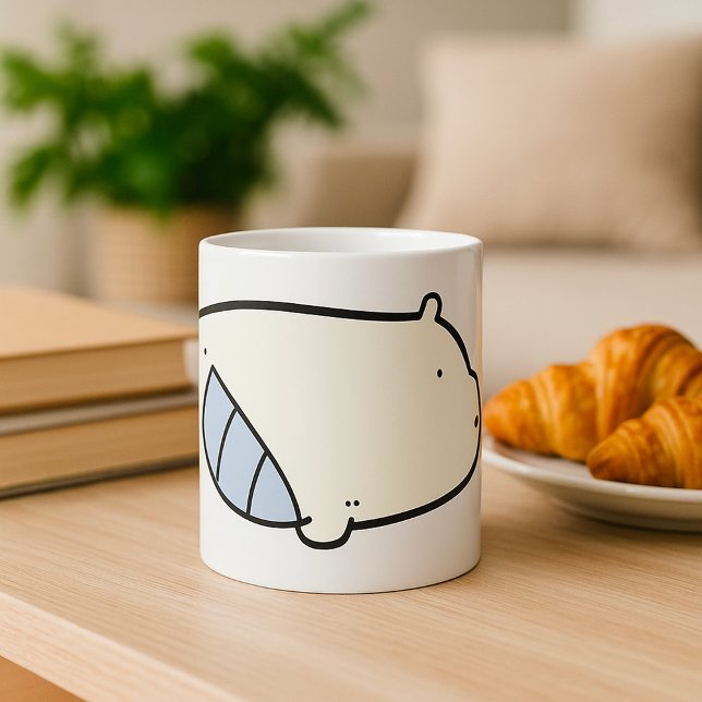 Cartoon Pillow with Giant Coffee Mug (Creator Uploaded)