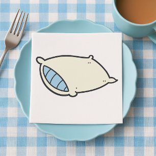 Cartoon Pillow with Giant Napkin