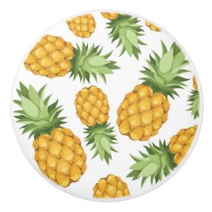 Cartoon Pineapple Pattern Ceramic Knob