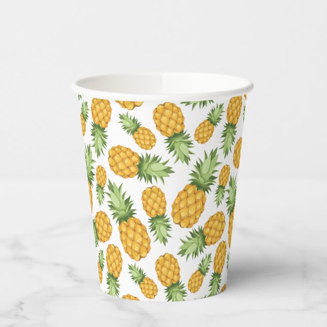 Cartoon Pineapple Pattern Paper Cups (Left)