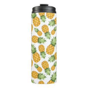 Cartoon Pineapple Pattern Thermal Tumbler