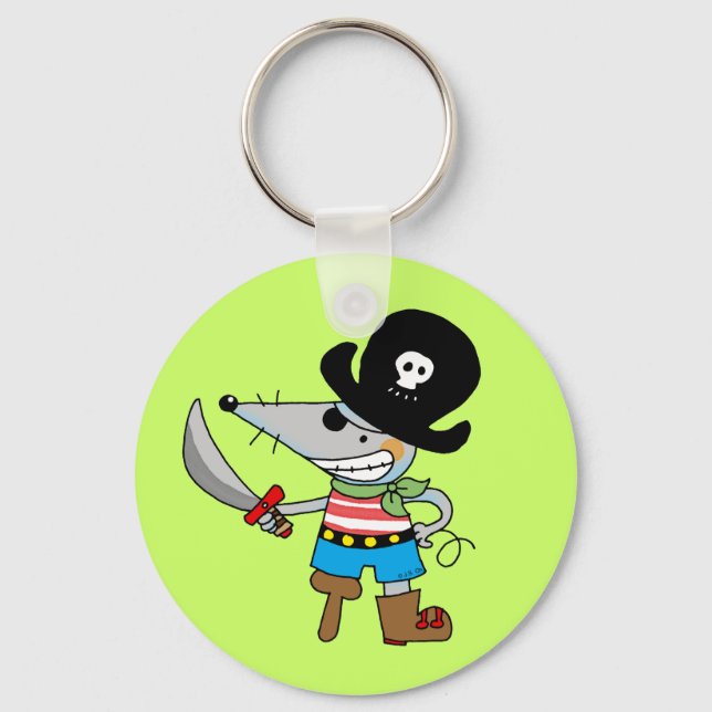 cartoon pirate key ring (Front)