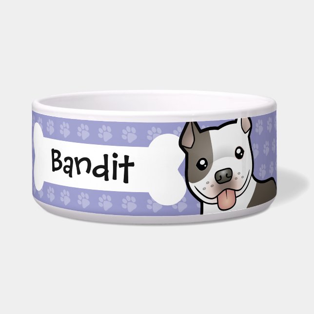 Cartoon Pitbull / American Staffordshire Terrier (Front)