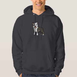 Cartoon Pitbull / American Staffordshire Terrier Hoodie
