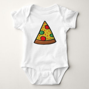 Cartoon Pizza Baby Bodysuit