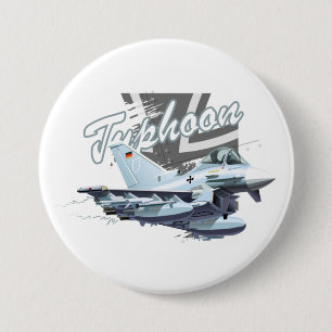 Cartoon plane 7.5 cm round badge