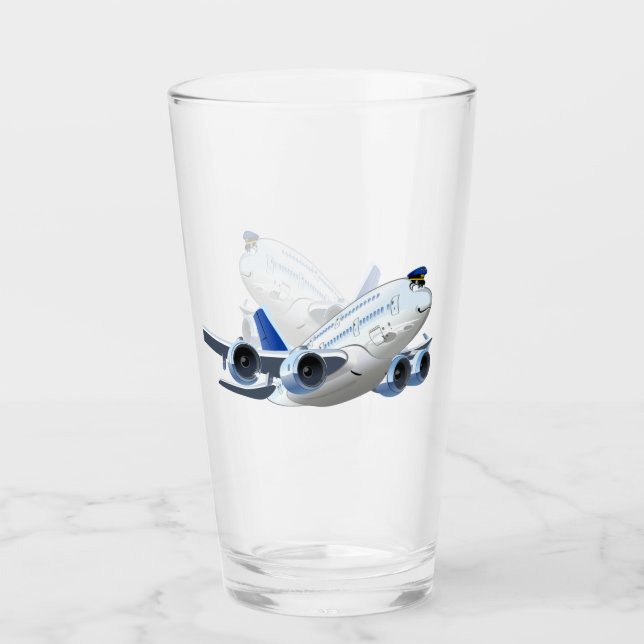 Cartoon plane glass (Front)