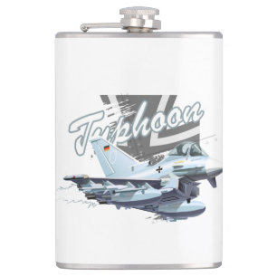 Cartoon plane hip flask