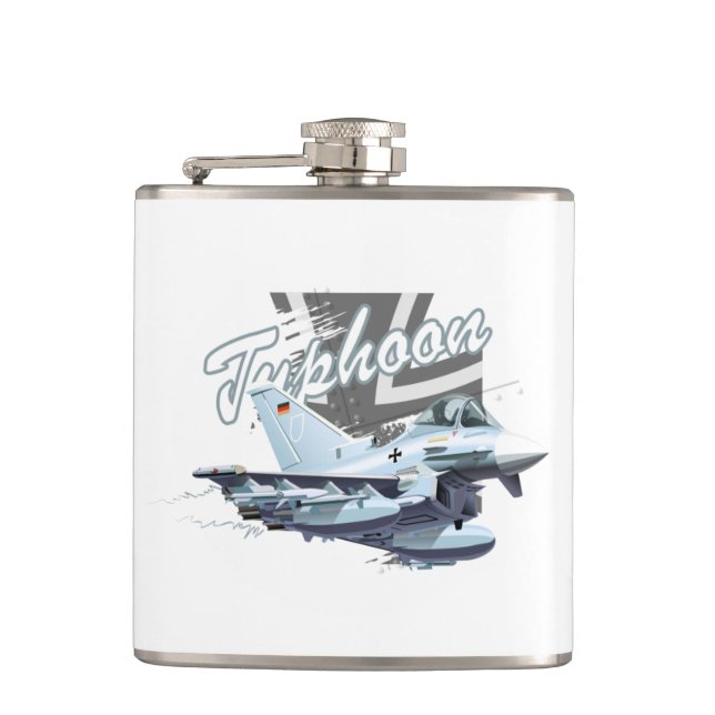 Cartoon plane hip flask (Front)