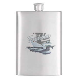 Cartoon plane hip flask