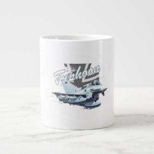 Cartoon plane large coffee mug