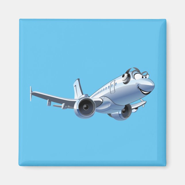 Cartoon plane magnet (Front)