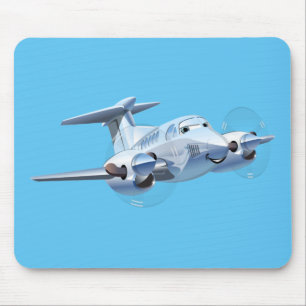 Cartoon plane mouse pad