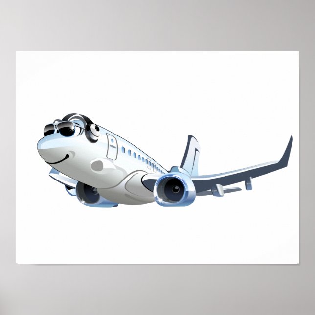 Cartoon plane poster (Front)