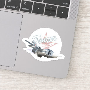 Cartoon plane sticker
