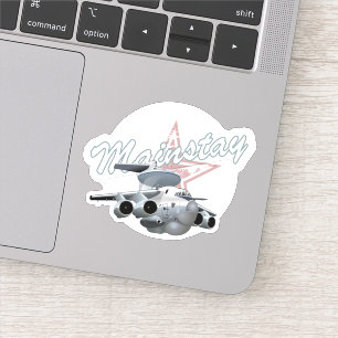 Cartoon plane sticker