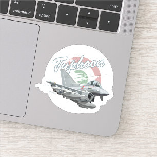 Cartoon plane sticker