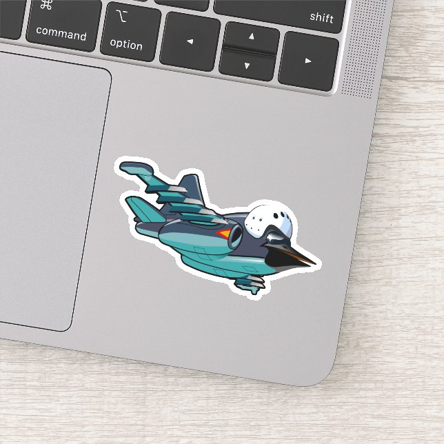 Cartoon plane sticker (Detail)