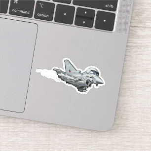 Cartoon plane sticker