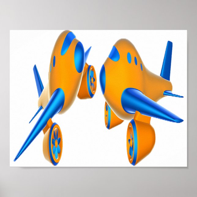Cartoon Planes Poster (Front)