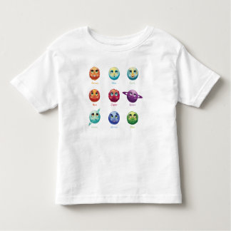 Cartoon Planets Toddler T-Shirt