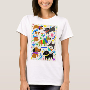 Cartoon playful puppies T-Shirt
