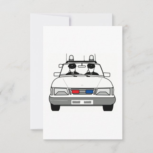 Cartoon Police Car (Front)